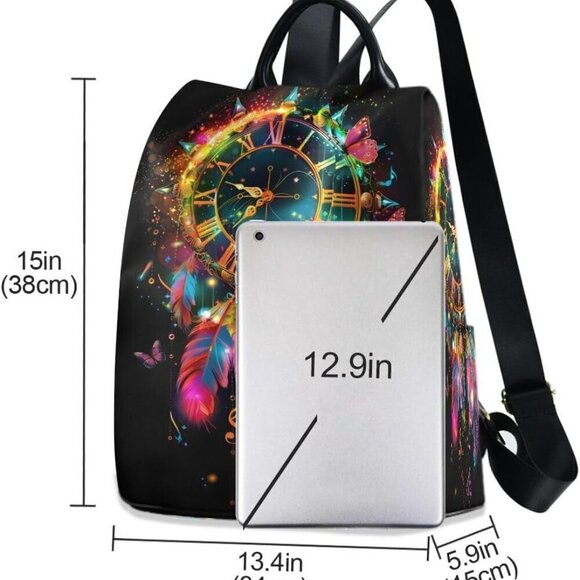 Women Backpack Purse Waterproof Polyester Anti-theft Casual Shoulder Bag main image 3